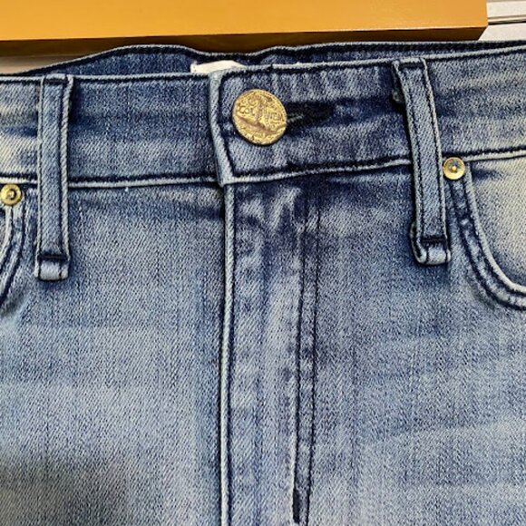 McGuire Denim Medium Light Blue Wash Women's Pencil Skirt Size 27 - Picture 5 of 11